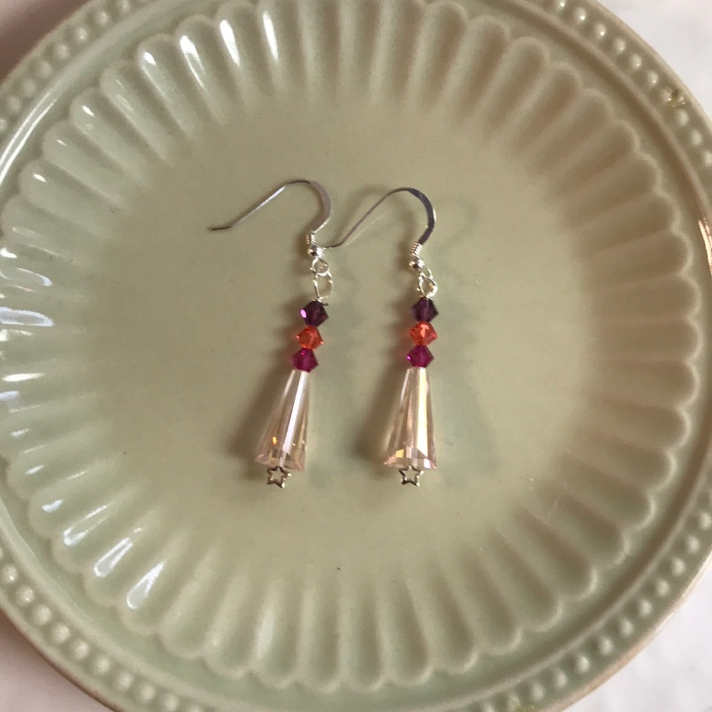 Crystal Star Earrings